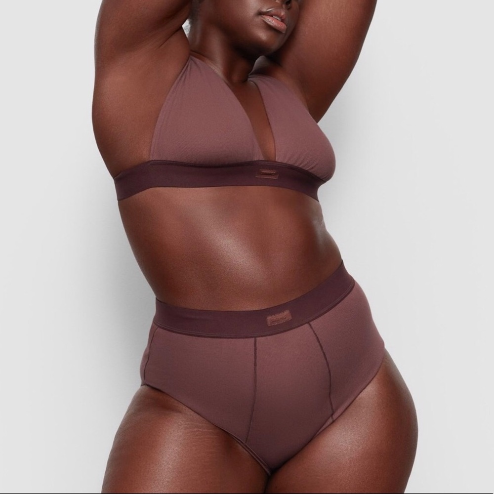 SKIMS COTTON RIB BRALETTE